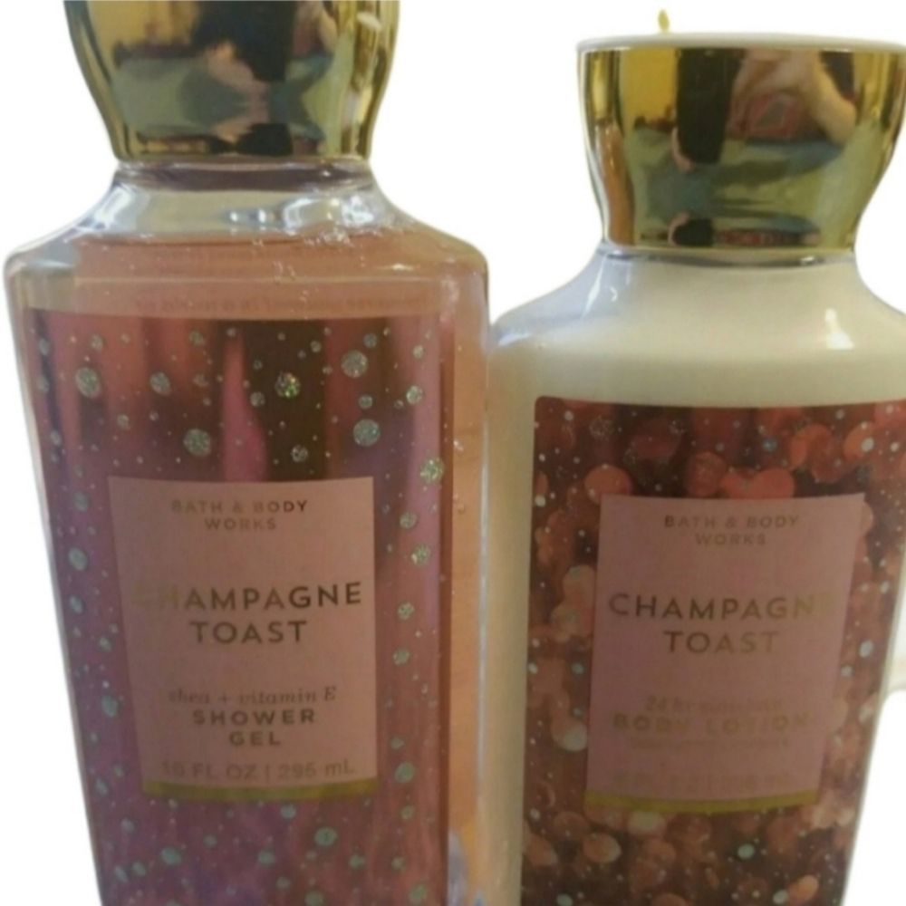 Bath and Body Works Champagne Toast Body Wash and Lotion Set
